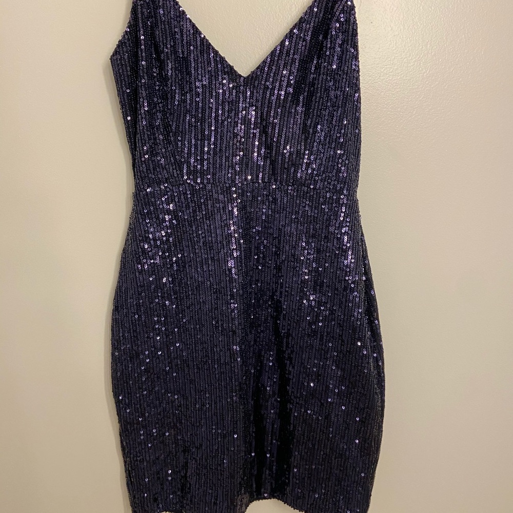 Navy Sequin Dress- Windsor